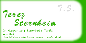 terez sternheim business card